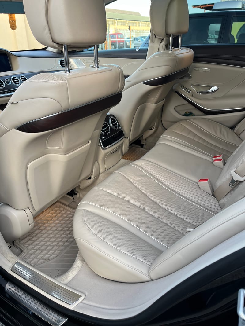 Mercedes S zadní sedačky